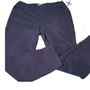 Liz Claiborne stretch waist navy slacks